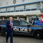 President Donald Trump delivers remarks to law enforcement and members of the National Guard at the U.S. Park Police Anacostia Operations Facility, Thursday, August 21, 2025, in Washington, D.C. (Official White House Photo by Daniel Torok)